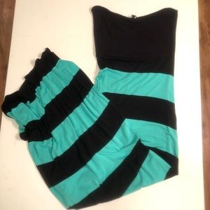 Hurley Teal and Black Maxi